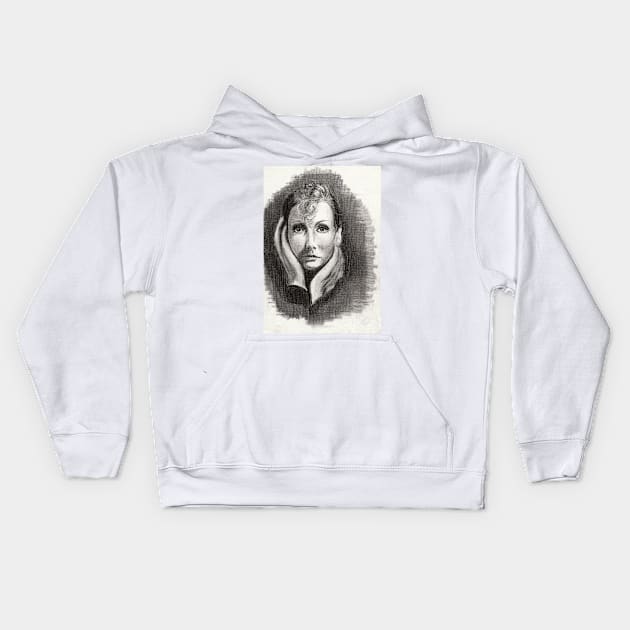 Greta Garbo Kids Hoodie by Svetlana Pelin